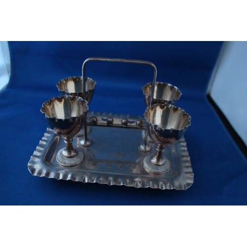 119 - Silver Plated Egg Cups