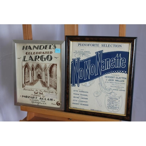 132 - 2 Framed Musical Scores 