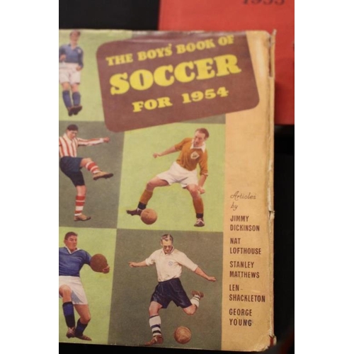 166 - The Boys Book of Soccer - 3 Volumes 1953,1954, and 1955