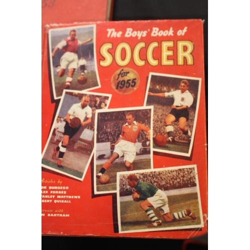 166 - The Boys Book of Soccer - 3 Volumes 1953,1954, and 1955