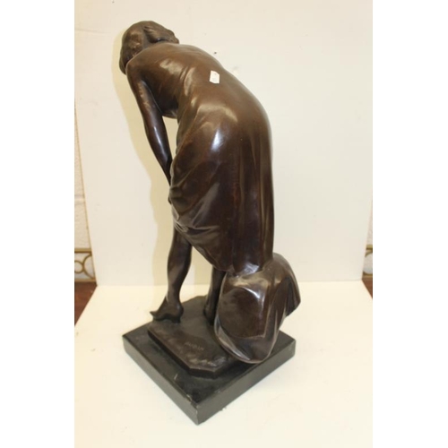 31 - Bronze Figure of a Lady signed 