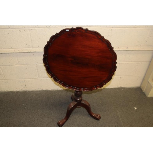 35 - Georgian Style Hardwood Wine Table (75cm Tall x 60cm Diameter)