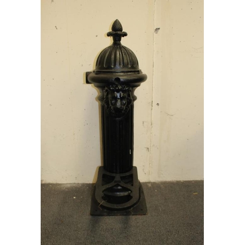 42 - Heavy Cast Iron Tap Water Stand (103cm Tall)