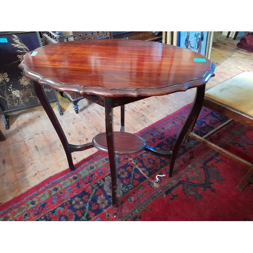 889 - Edwardian Walnut Lamp Table (70cm x 45cm x 76cm Tall)