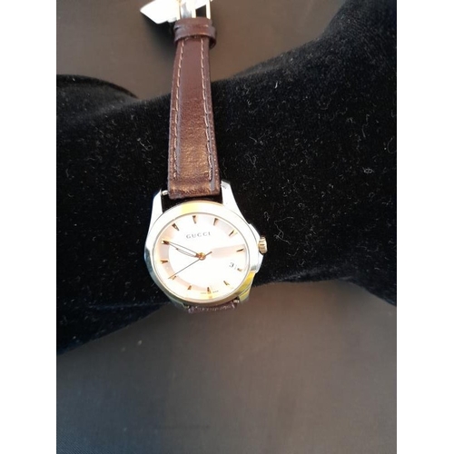 805 - Ladies Bi Metal Gucci Watch