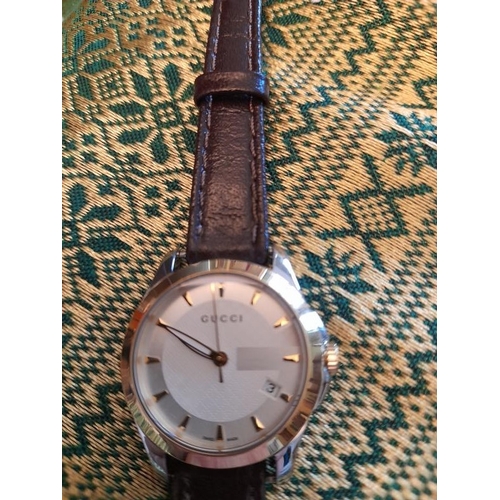 805 - Ladies Bi Metal Gucci Watch