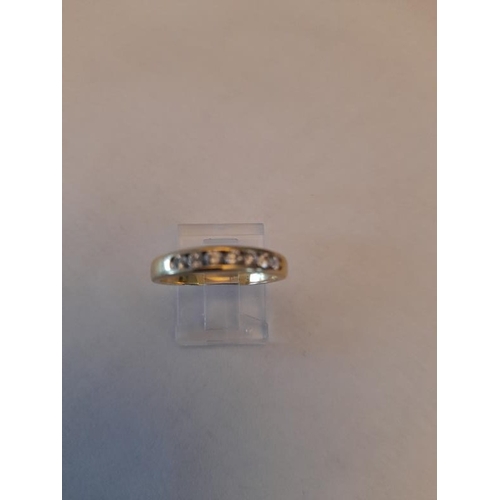 831 - 18 Carat Half Diamond Eternity Ring .58 Carat (Size O)