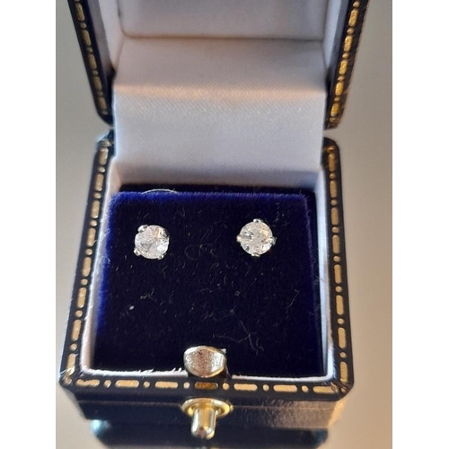 834 - Diamond Stud Earrings .40 Carats