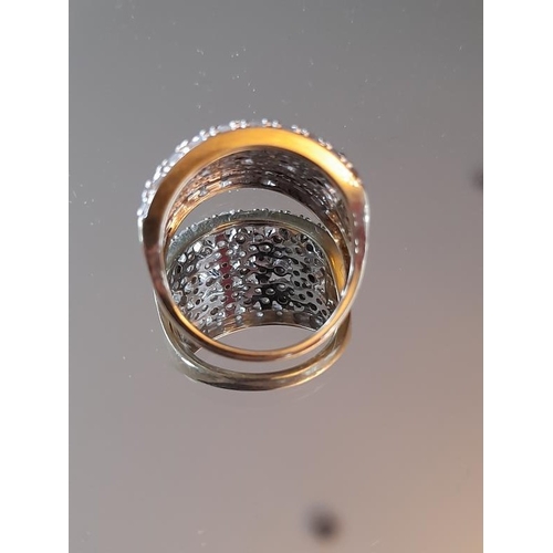 835 - Diamond Cluster Ring .9 Carats (Size N)