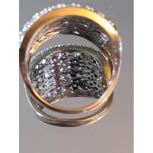 835 - Diamond Cluster Ring .9 Carats (Size N)