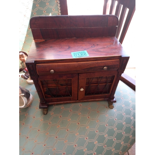 122 - Minature Appentice Rosewood Regency Side Cabinet