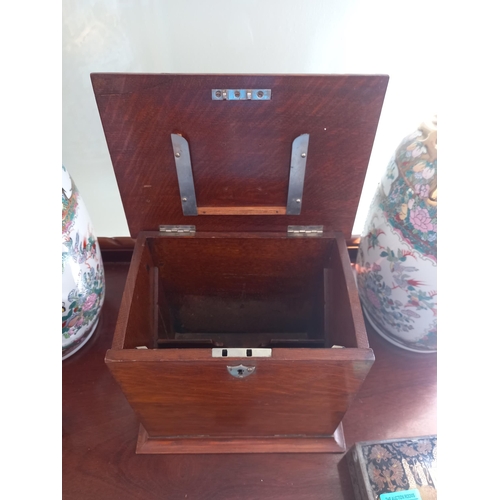 128 - Edwardian Oak Stationery Box