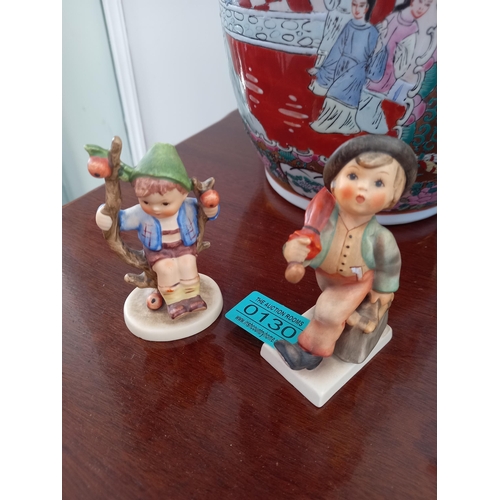 130 - Two Hummel Figures of Boys (10cm tall)