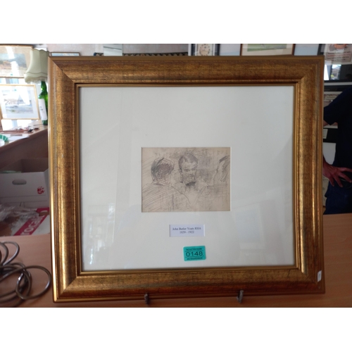 148 - John Butler Yeats RHA (1939-1922) Pencil Sketch 