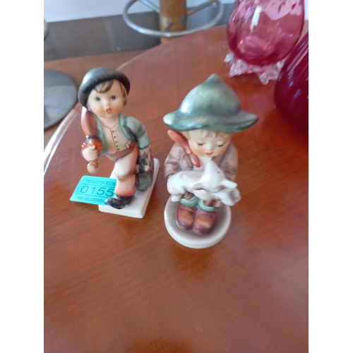 155 - Hummel Figure of a Boy and a similar Goebel Figure