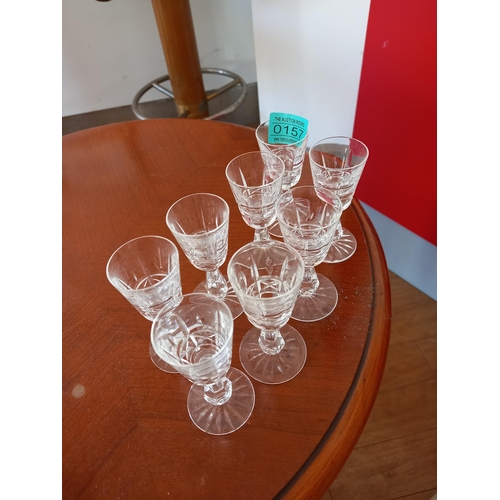 157 - Set of 8 Waterford Crystal Liquor Glasses