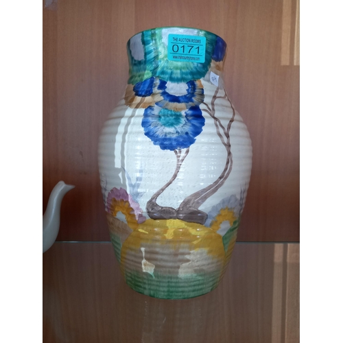 171 - Large Clarice Cliff Vase - 30cm tall