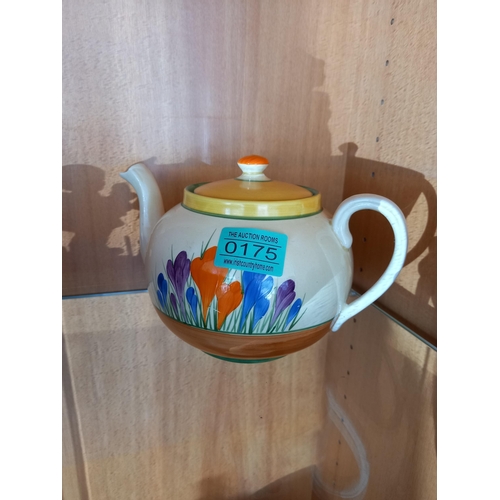 175 - Clarice Cliff Crocus Patter Tea Pot