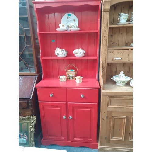 71 - Upcycled Red Cottage Dresser