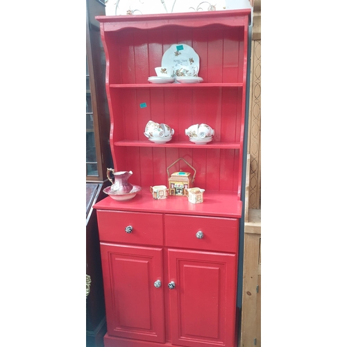 71 - Upcycled Red Cottage Dresser