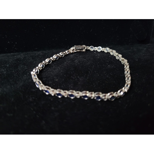 720 - 18 carat Sapphire & Diamond Vintage Bracelet