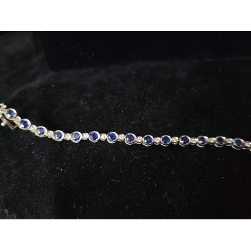 720 - 18 carat Sapphire & Diamond Vintage Bracelet