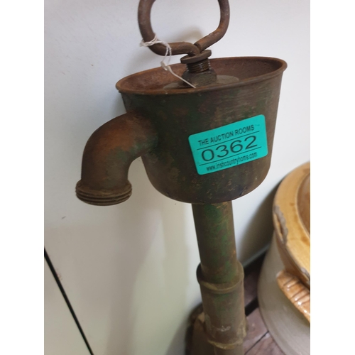 362 - Vintage Hand Barrell Oil Pump