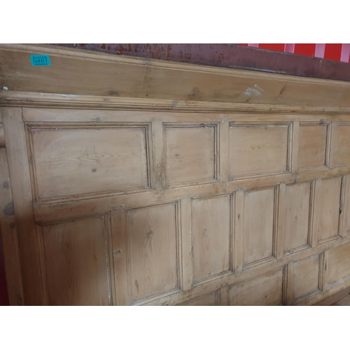 481 - Victorian Pine Irish Settle - probably West Cork