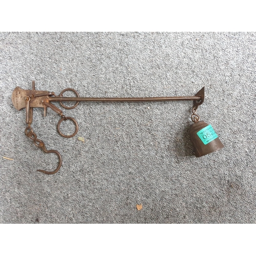 522 - 19th Century Cast Iron Hanging Balance Scales