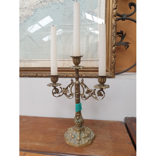 523 - Brass Candelabra