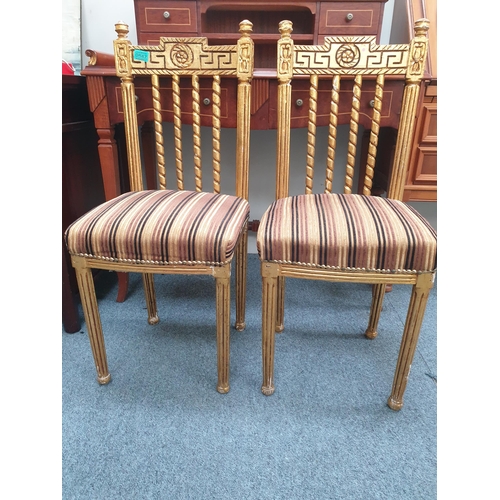 547 - Pair of Gilt Occasional Chairs