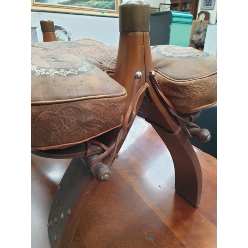 554 - Vintage Eastern Camel Saddle