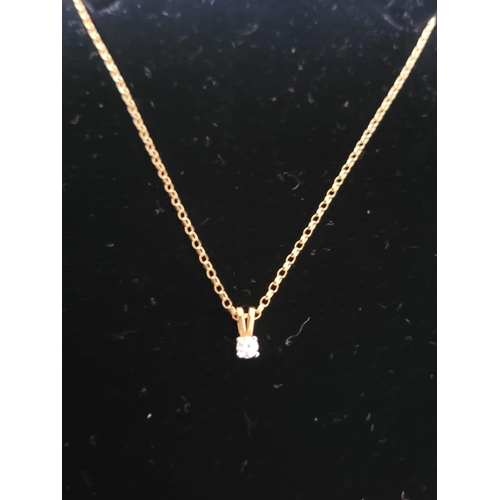 637 - 18 Carat Gold Diamond Pendant