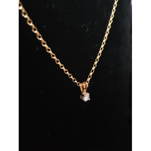 637 - 18 Carat Gold Diamond Pendant