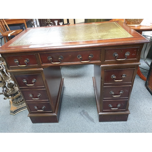 665 - Georgian Style Mahogany Writing Desk - neat size