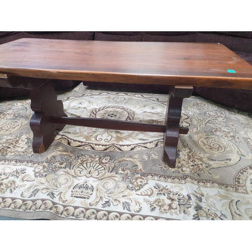 667 - Lovely Chestnut Plank Top Coffee Table