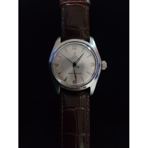 702 - Tudor Oyster Vintage Watch with leather strap