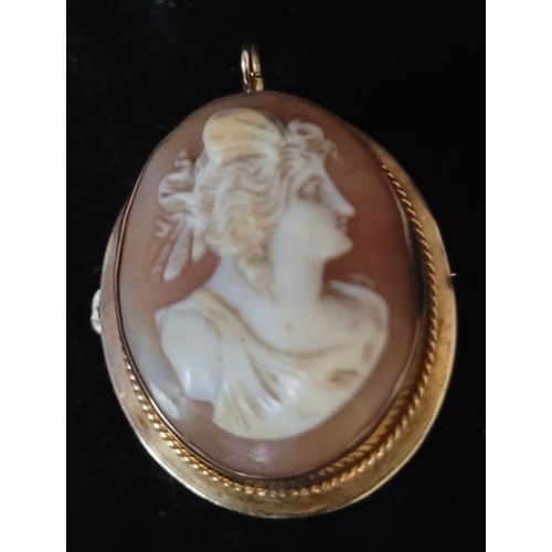 708 - 9 carat Cameo Pendant/Brooch