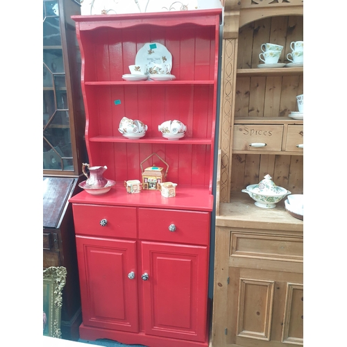 71 - Upcycled Red Cottage Dresser