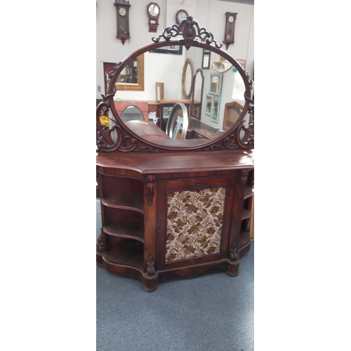 154 - Victorian Walnut Mirrorback Chiffonier