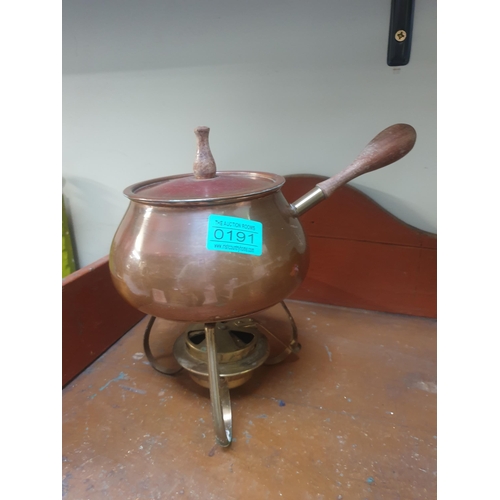 191 - Vintage Copper Warming Pot