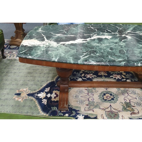 26 - Large Connemara Marble Top Oval Coffee Table