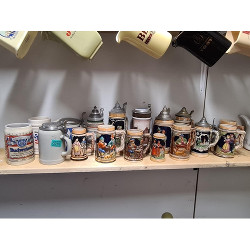 284 - Selection of German Beer Steins (18)