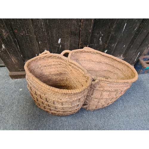 351 - Spanish Woven Double Basket - used for Seaweed