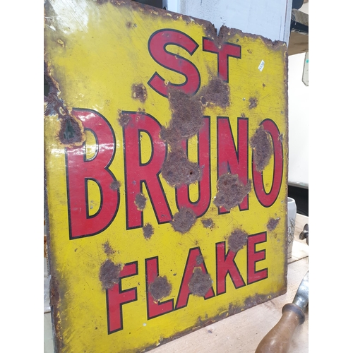 424 - Double Sided Victorian Enamel Sign