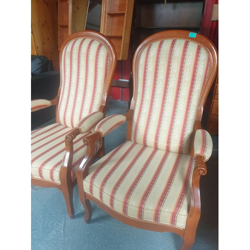 451 - Pair of Victorian Style Armchairs