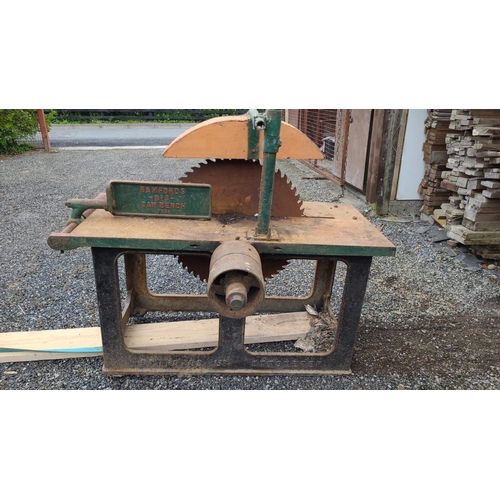 459 - Bamfords Cast Iron Table Bench Saw (ideal for conversion to a Table)