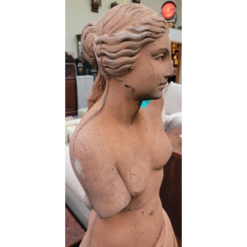 50 - Garden Statuary Terracotta style Garden Figure (130cm Tall)