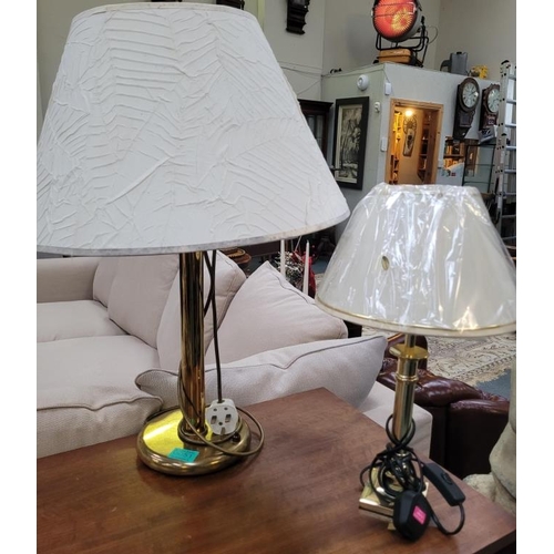51 - Two Brass Table Lamps