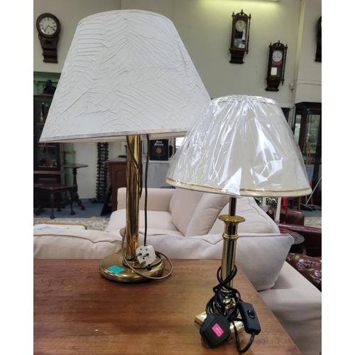 51 - Two Brass Table Lamps